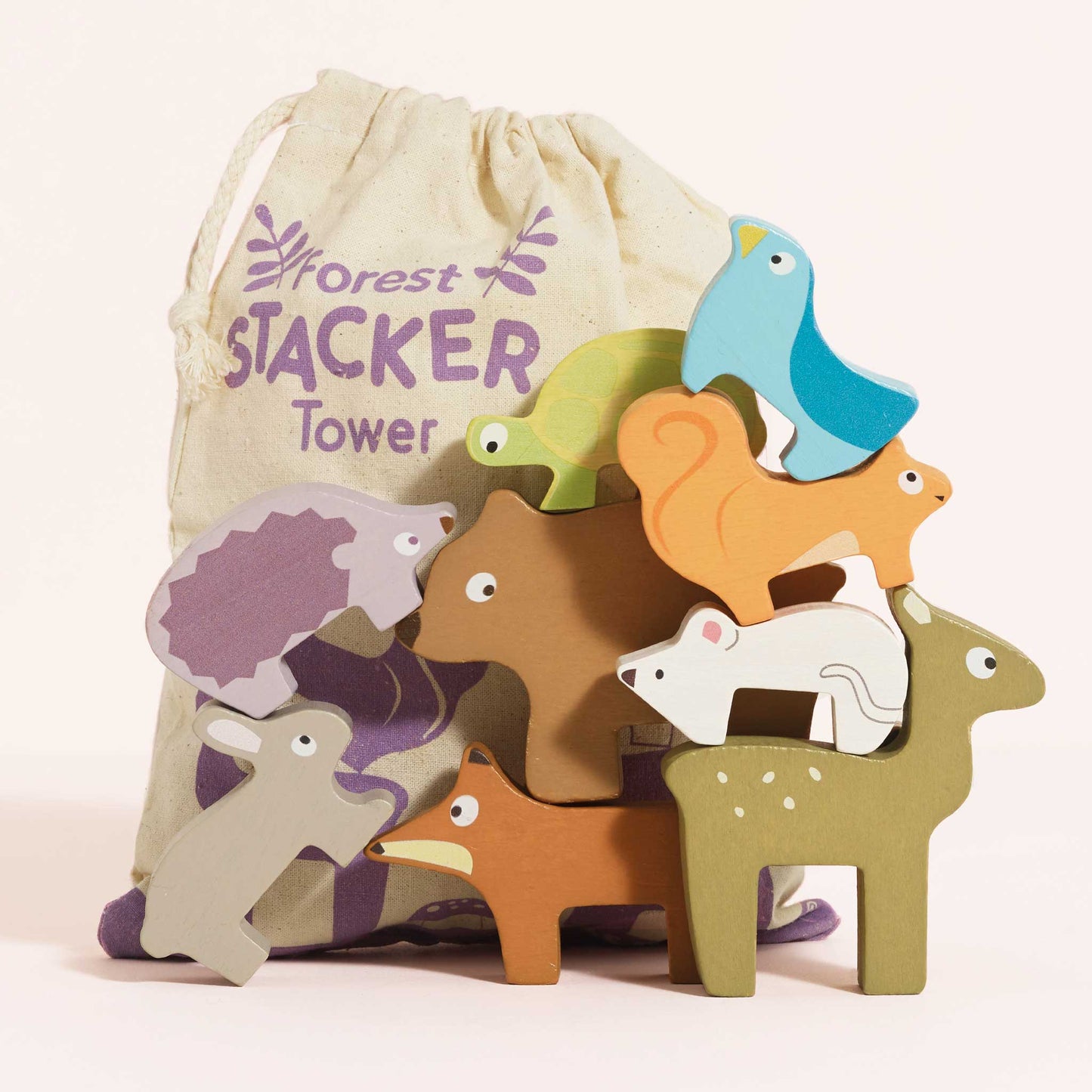 Le Toy Van Forest Stacker Tower & Bag