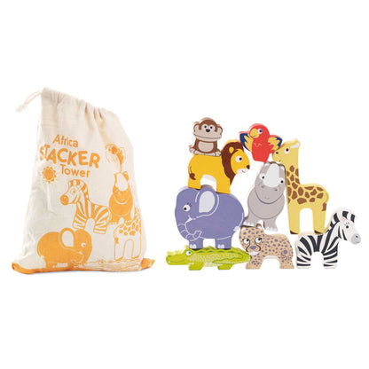 Le Toy Van Africa Stacker Tower & Bag