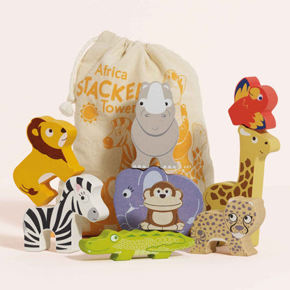 Le Toy Van Africa Stacker Tower & Bag