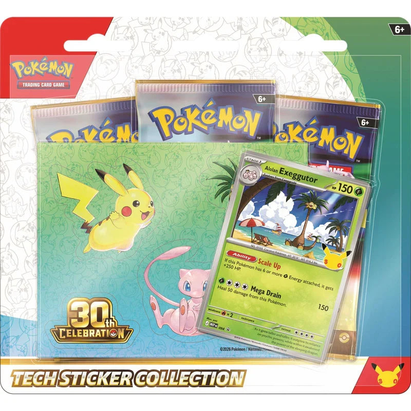 Pokémon TCG: Tech Sticker Collection - 30th Celebration *** Preorder - Expected Launch Date 16/09/26 ***