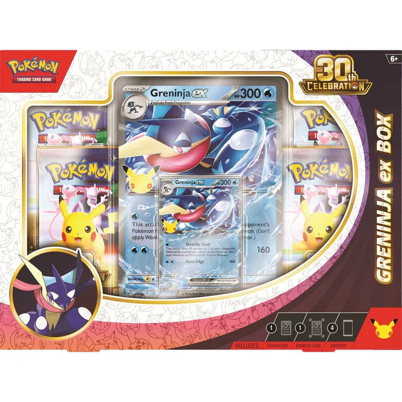 Pokémon TCG: ex Box - Greninja - 30th Celebration *** Preorder - Expected Launch Date 16/09/26 ***
