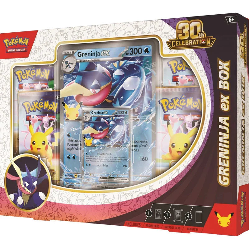 Pokémon TCG: ex Box - Greninja - 30th Celebration *** Preorder - Expected Launch Date 16/09/26 ***