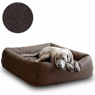 Pet Interiors Buffalo Leather Dog Bed BOOX