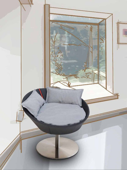 Pet Interiors Cosmo Faux Leather Deluxe Cat Bed