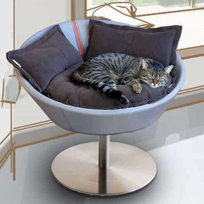 Pet Interiors Cosmo Faux Leather Deluxe Cat Bed