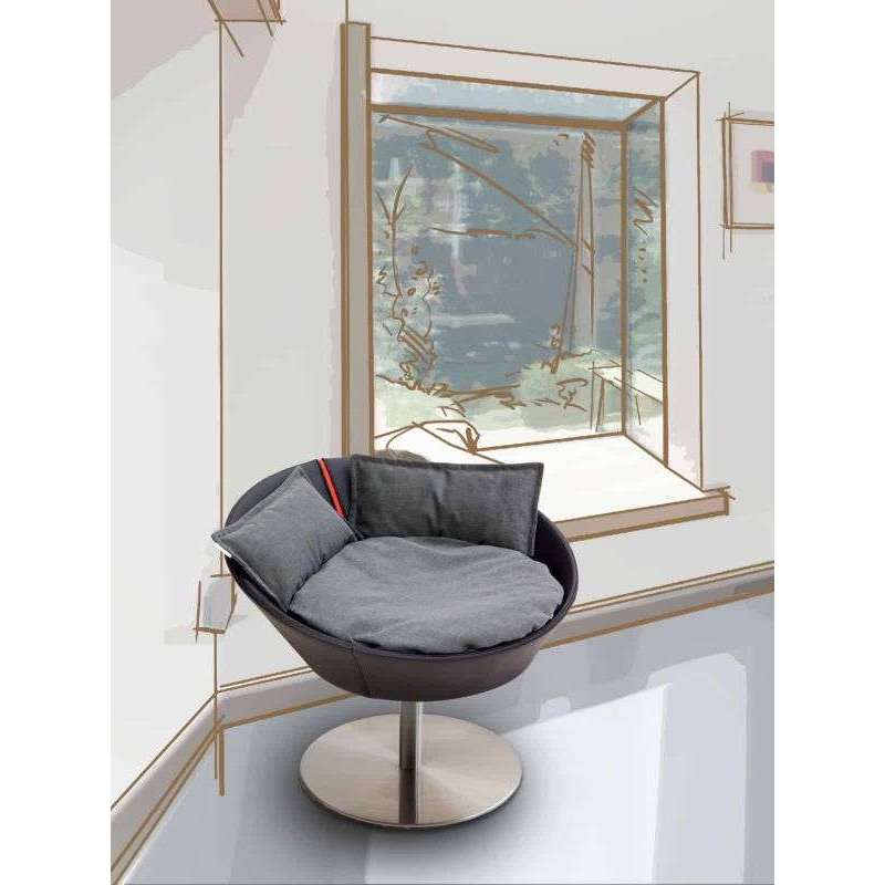 Pet Interiors Cosmo Leather Deluxe Cat Bed