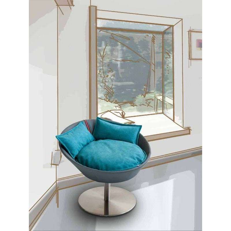 Pet Interiors Cosmo Leather Deluxe Cat Bed