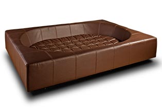 Pet Interiors Cube Faux Leather Dog Bed