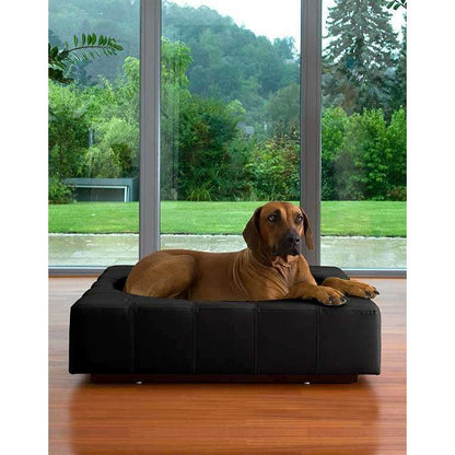 Pet Interiors Cube Genuine Leather Dog Bed
