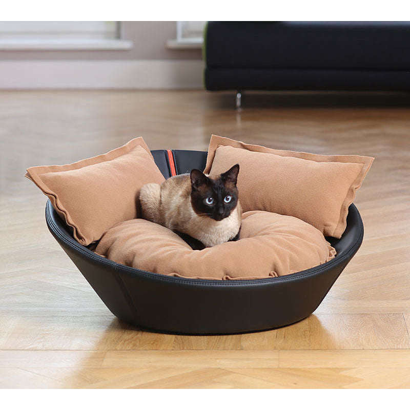 Pet Interiors Faux Leather Pet Bed MILA