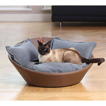 Pet Interiors Faux Leather Pet Bed MILA