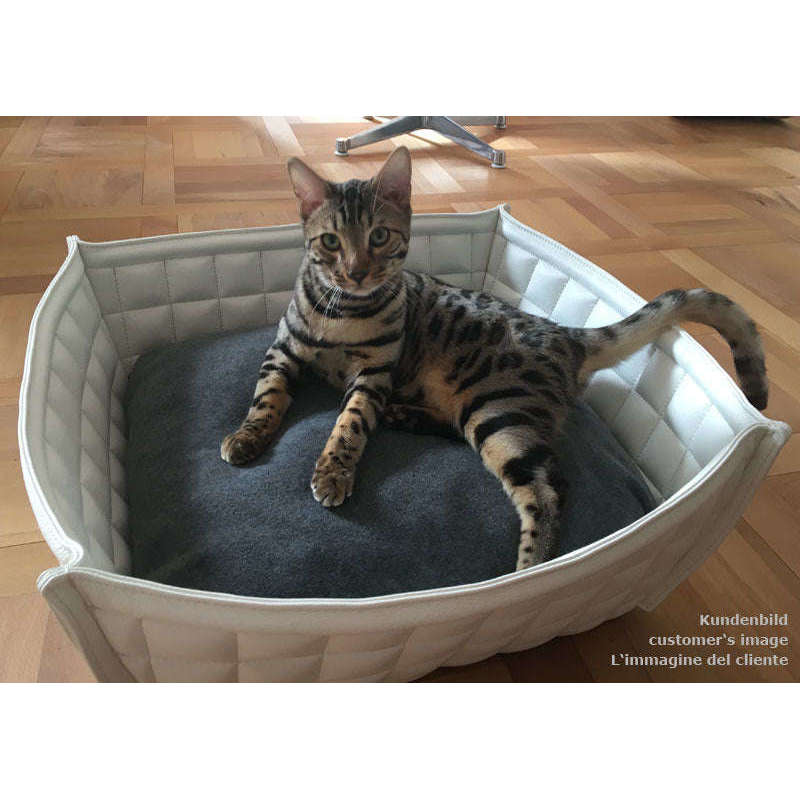 Pet Interiors Leather Cat Basket BOWL