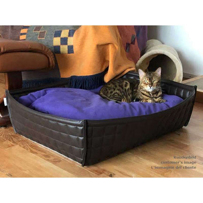 Pet Interiors Leather Cat Basket BOWL