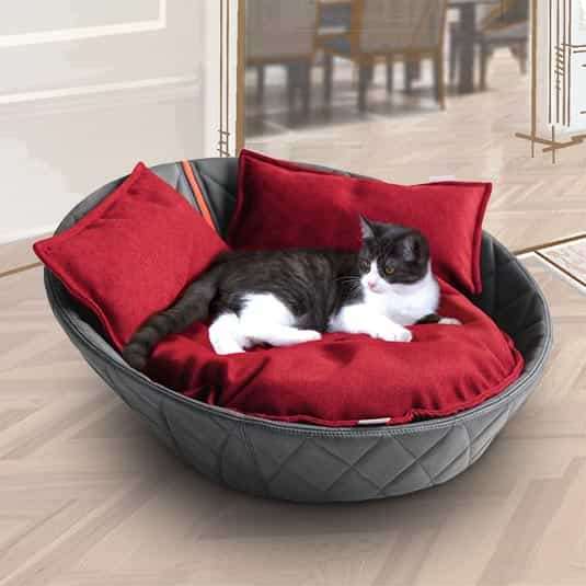 Pet Interiors Leather Pet Bed MILA