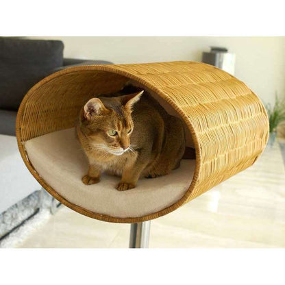 Pet Interiors Rondo Wicker Cat Bed Stand