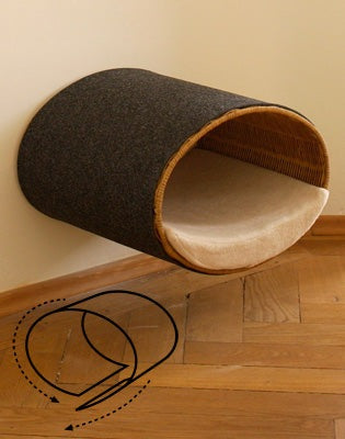 Pet Interiors Rondo Wicker Cat Bed Stand