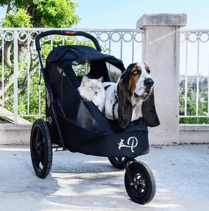 Petique Breeze Pet Jogger Stroller incl. Free Rain Cover & Bike Adapter