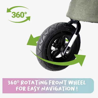 Petique Breeze Pet Jogger Stroller incl. Free Rain Cover & Bike Adapter
