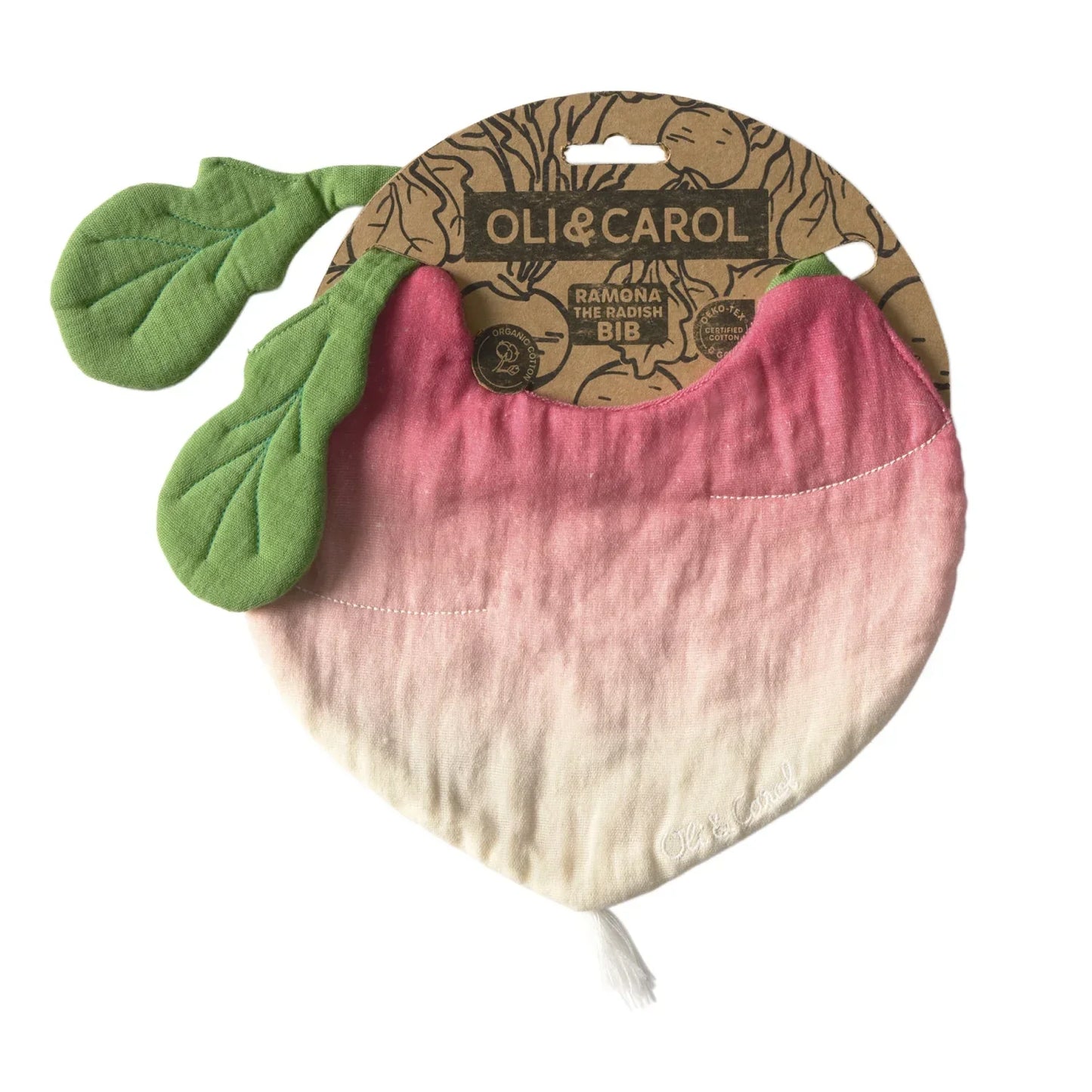 Oli&Carol Ramona the Radish Feeding Bib