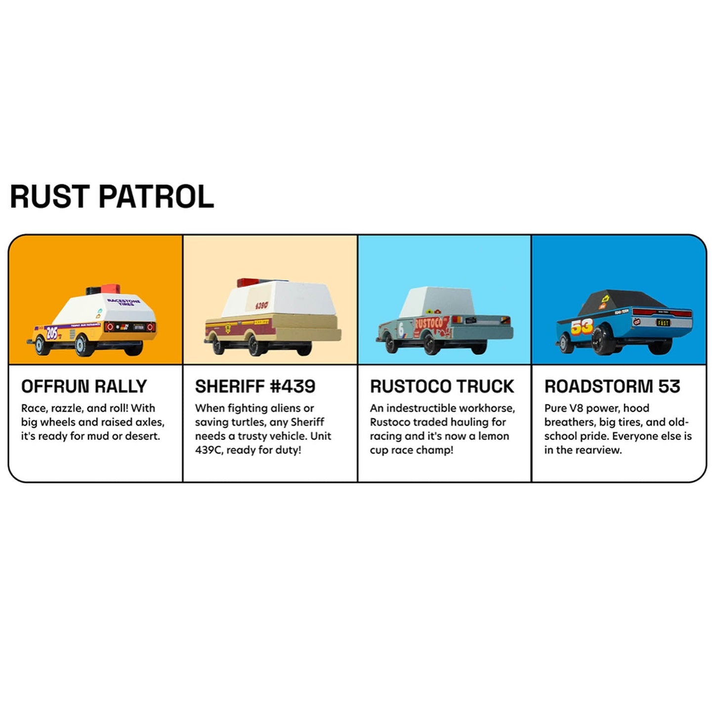 TOONS Diecast Rust Patrol 4-pack