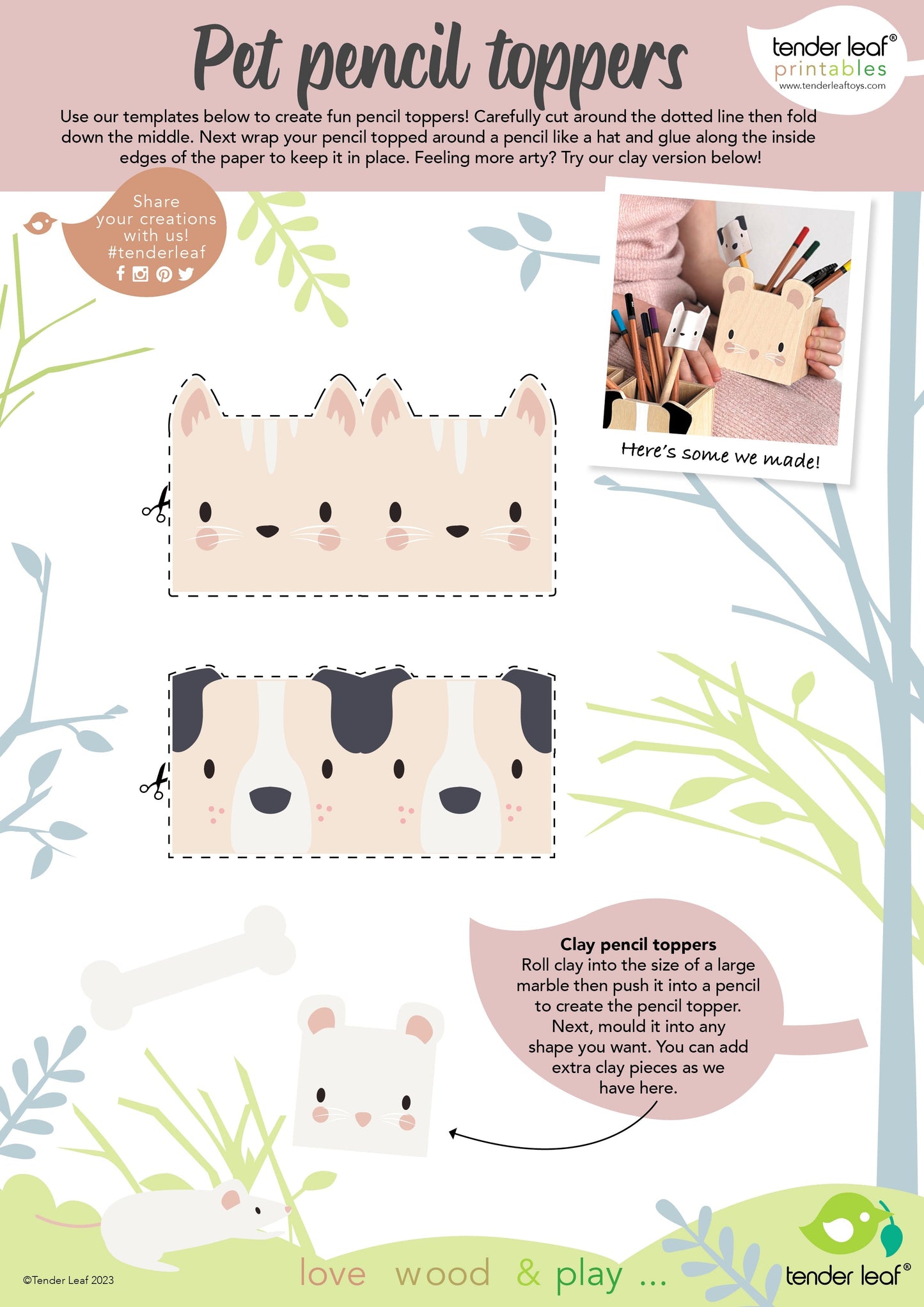 Pet Pencil Holders