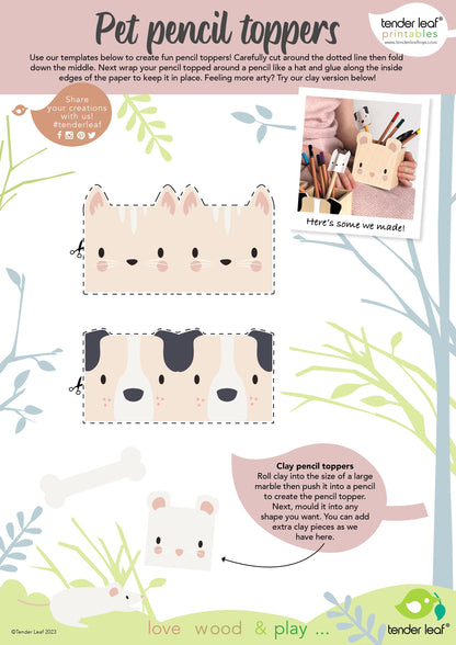 Pet Pencil Holders