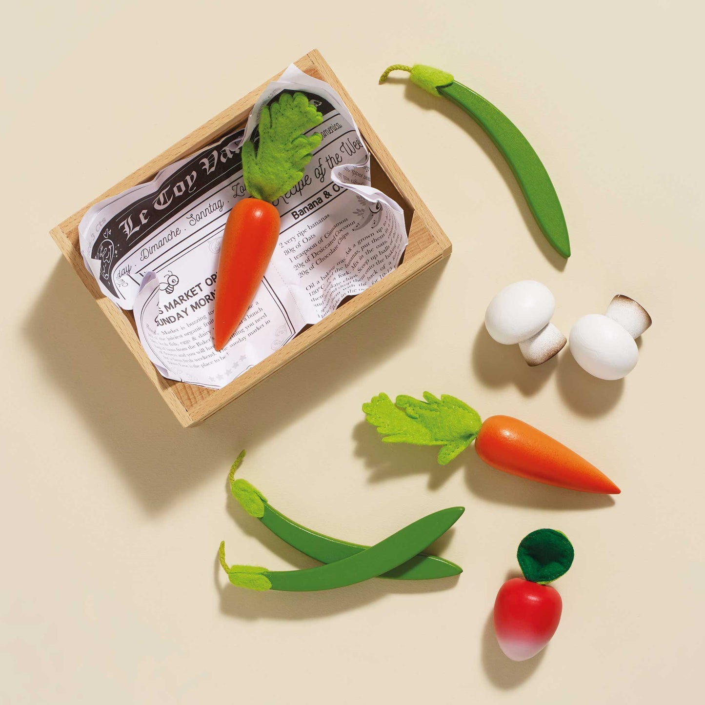 Le Toy Van Market Crate - Harvest Vegetables