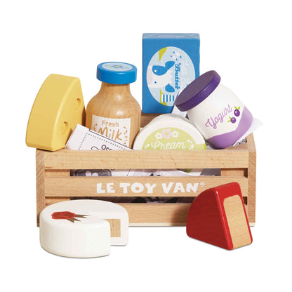 Le Toy Van Market Crate - Cheese & Dairy