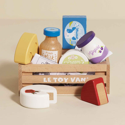 Le Toy Van Market Crate - Cheese & Dairy