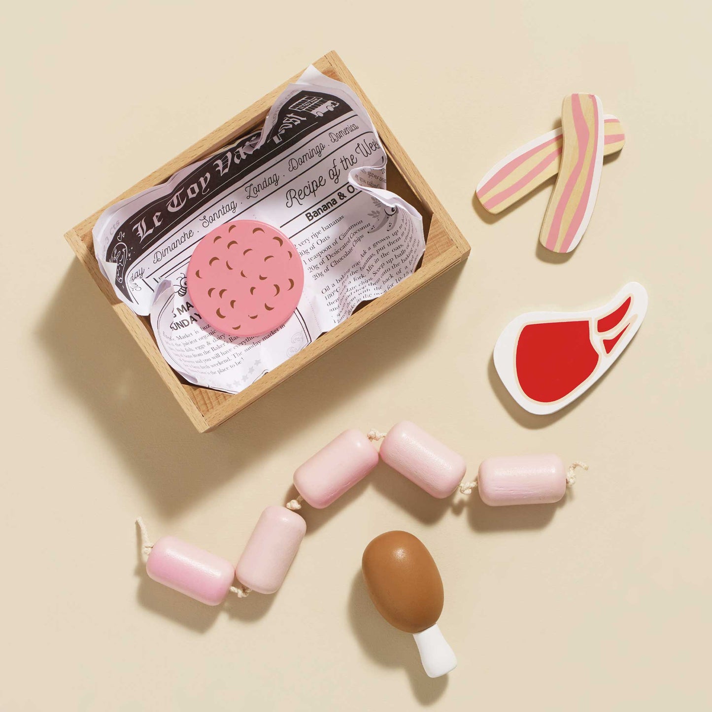 Le Toy Van Market Crate - Meat