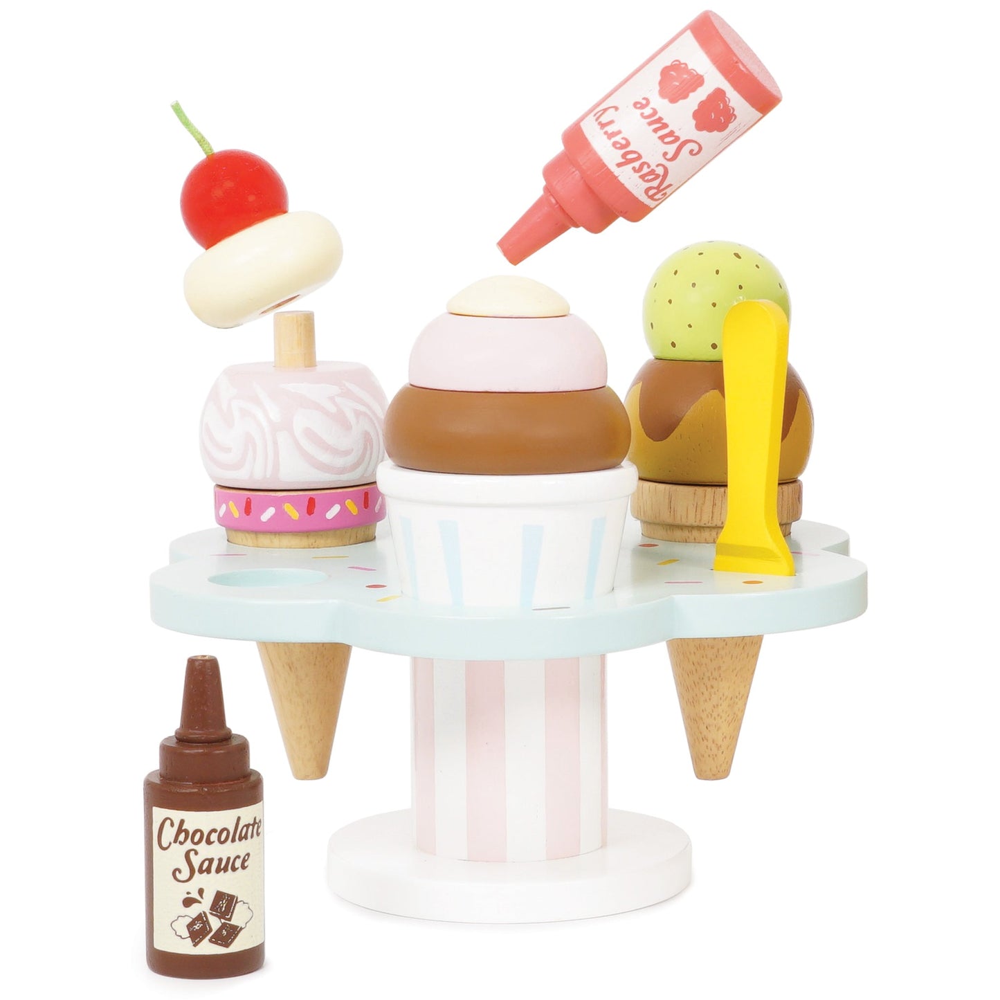 Le Toy Van Wooden Ice Cream Stand & Toppings