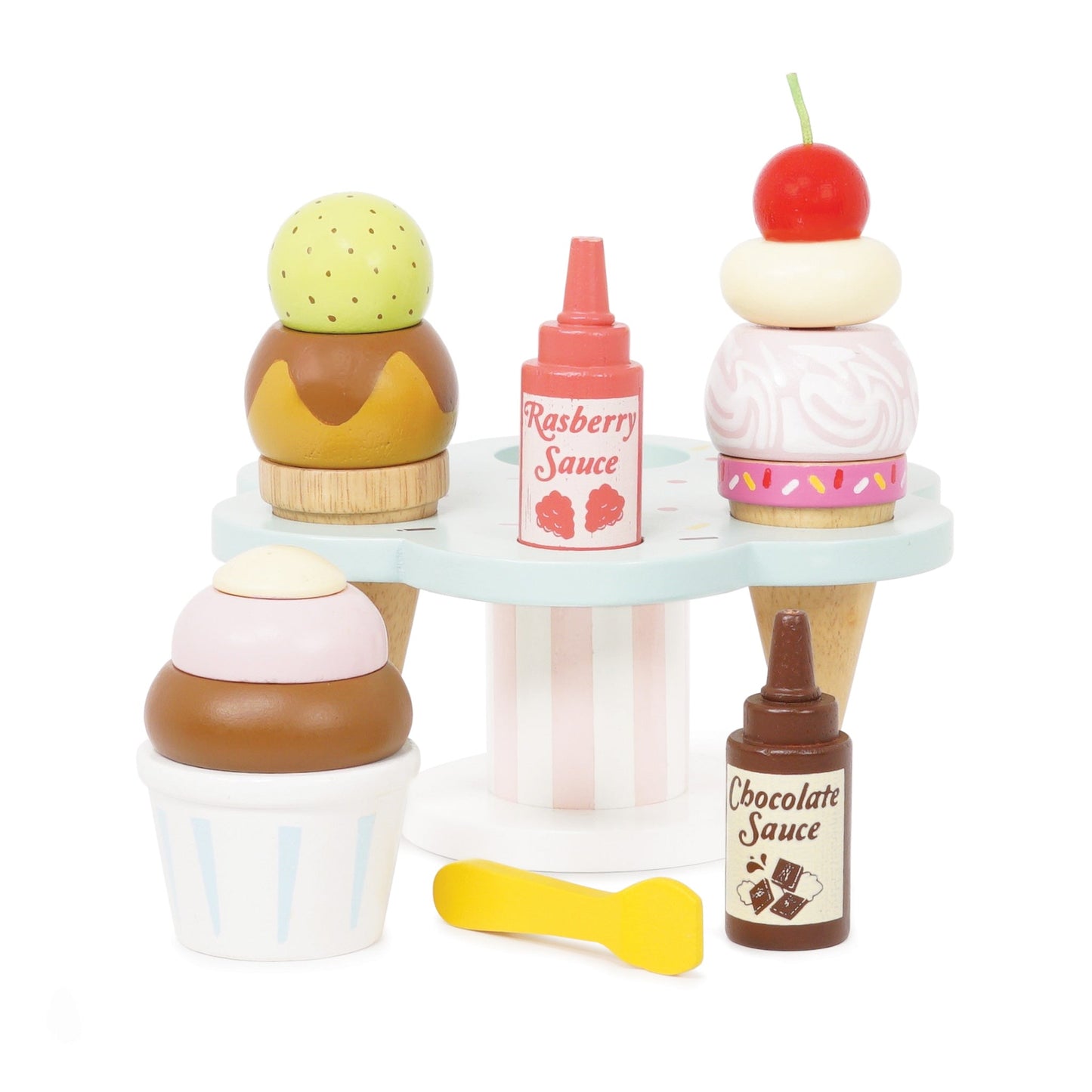 Le Toy Van Wooden Ice Cream Stand & Toppings