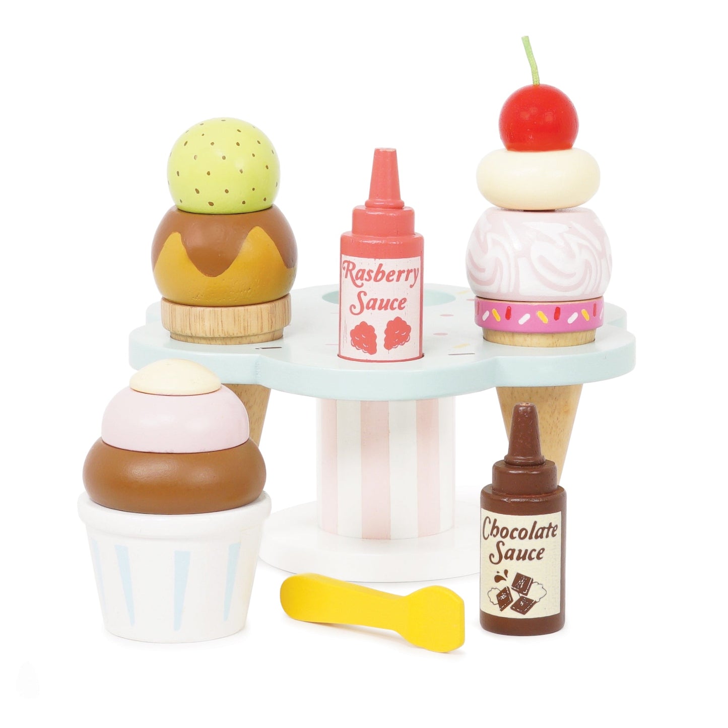 Le Toy Van Wooden Ice Cream Stand & Toppings