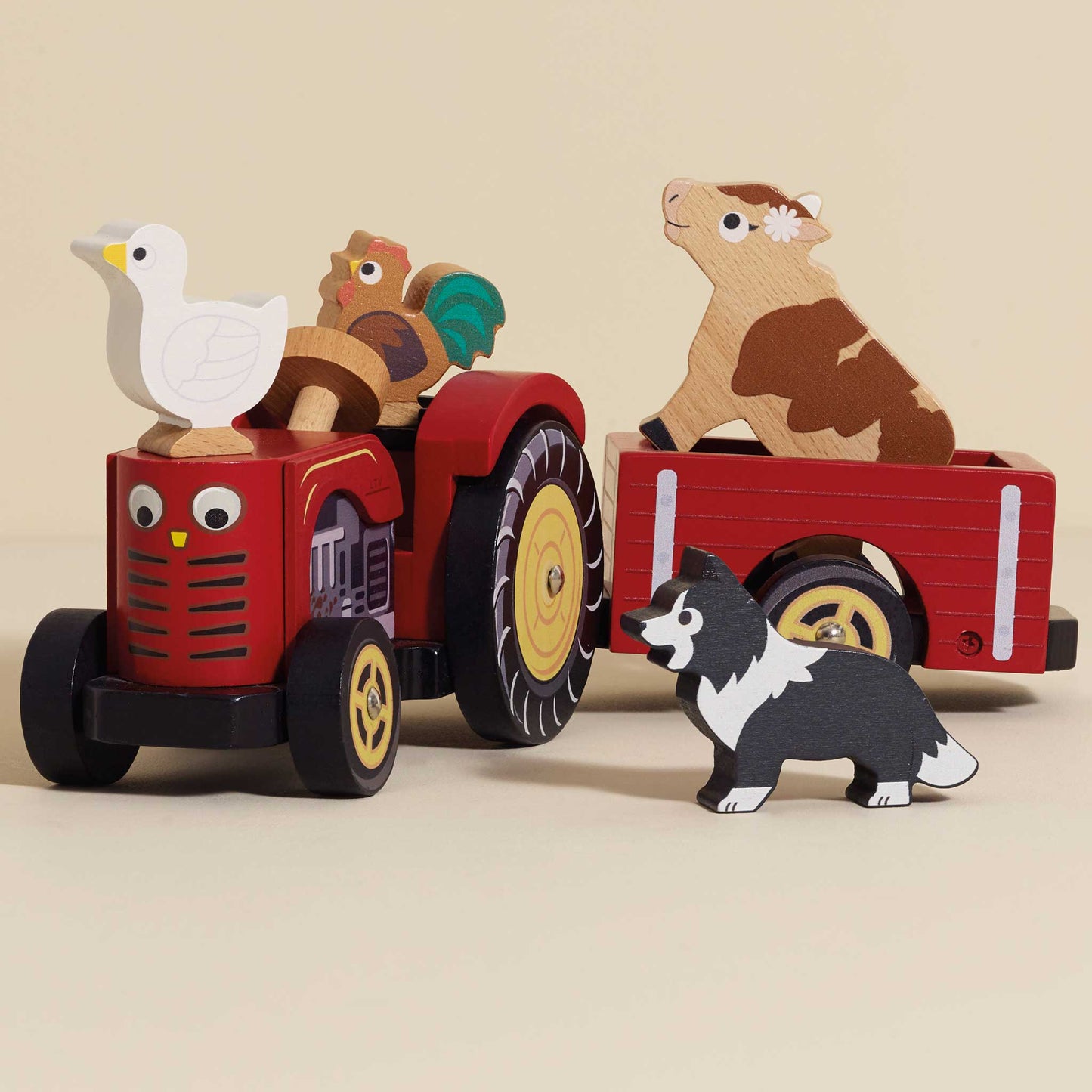 Le Toy Van Red Wooden Tractor