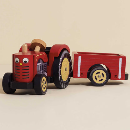 Le Toy Van Red Wooden Tractor