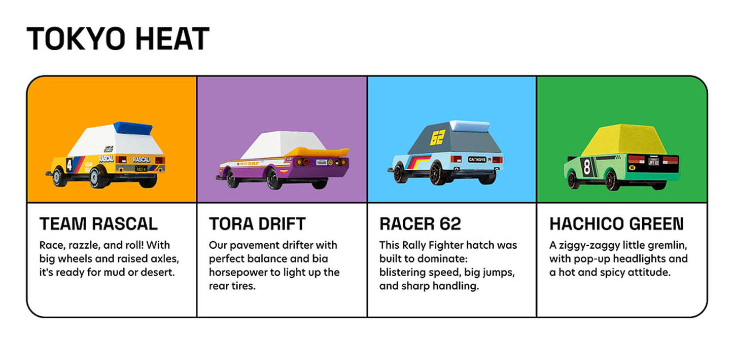 TOONS Diecast Race Car - Tokyo Heat 4-pack