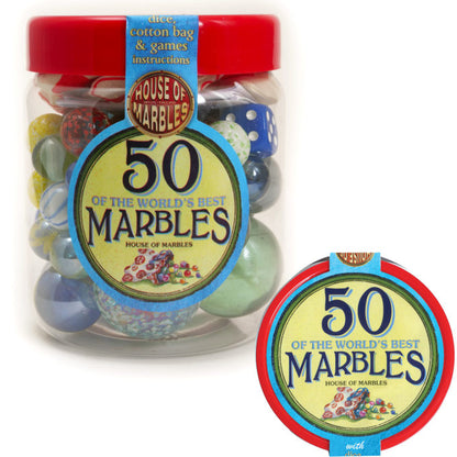House of Marbles Tub of 50 Marbles