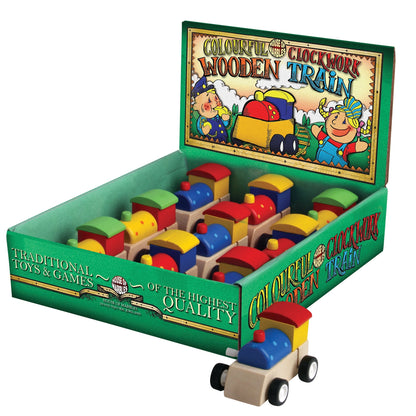 House of Marbles Wooden Clockwork Train