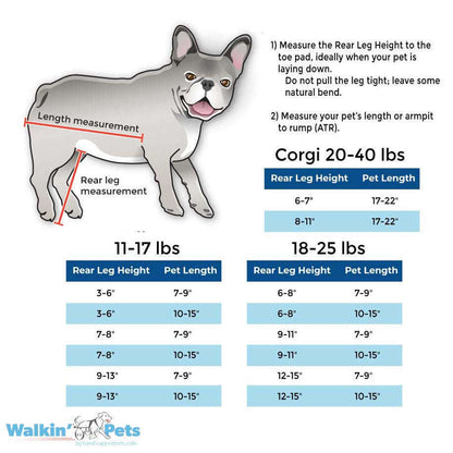 Walkin Wheels® Full Support/4-Wheel SMALL Dog Wheelchair (3.5 - 11kg)