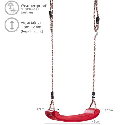 Deluxe Plastic Swing Seat - Versatile Hanging Options