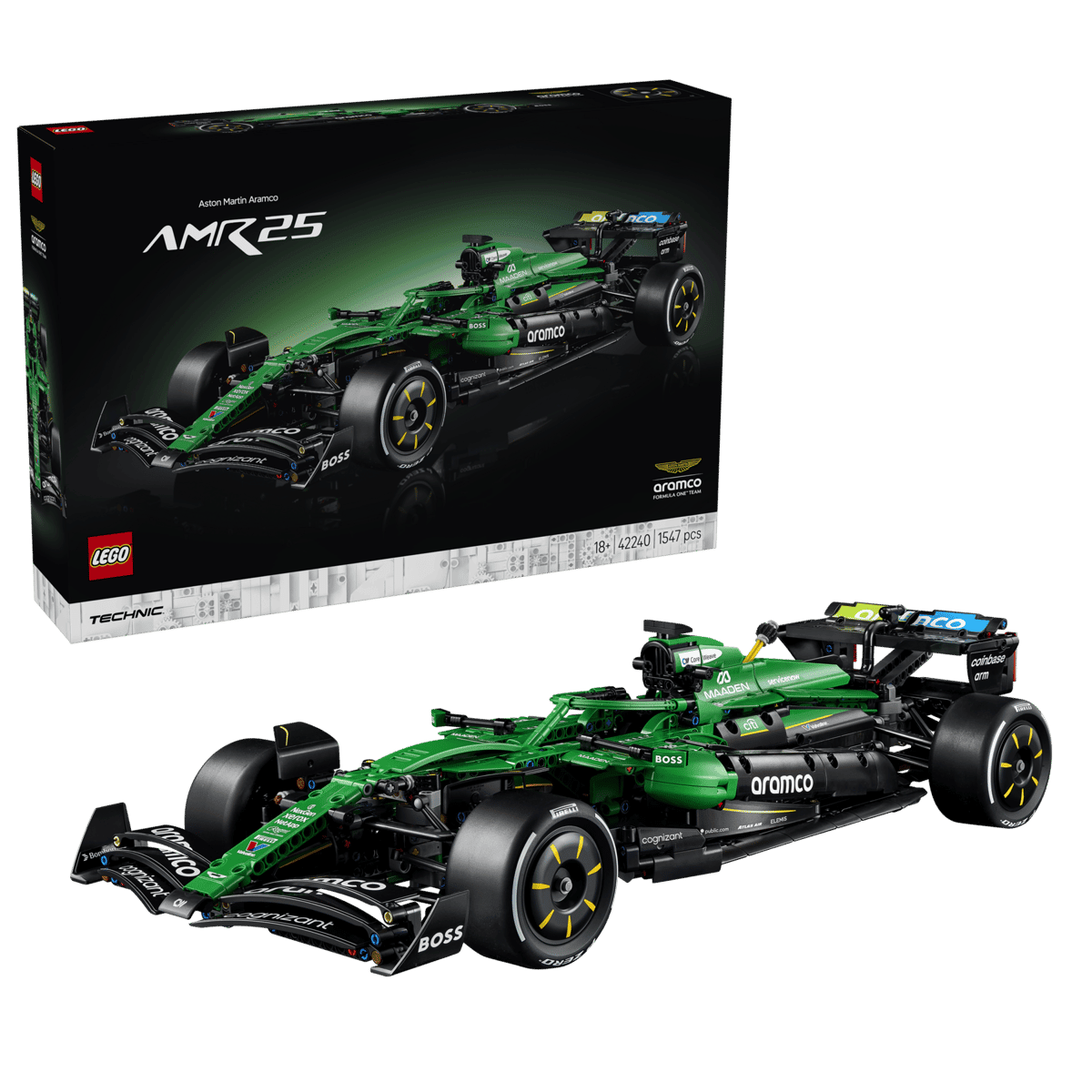 LEGO Speed Champions Aston Martin Aramco AMR25 F1 Car Building Set