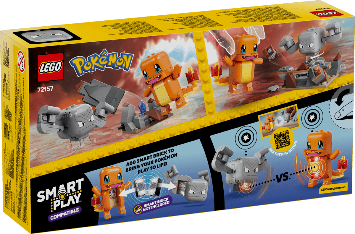 LEGO Pokémon Charmander and Geodude's Cavern Clash Building Set 72157