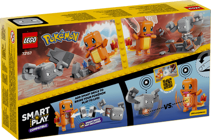 LEGO Pokémon Charmander and Geodude's Cavern Clash Building Set 72157