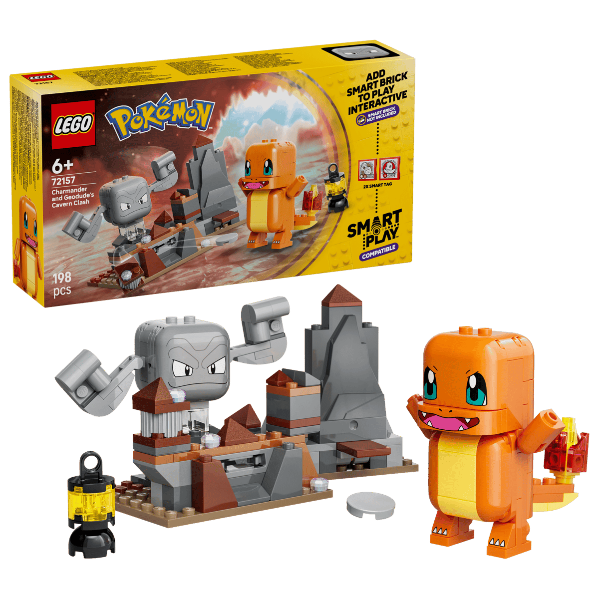 LEGO Pokémon Charmander and Geodude's Cavern Clash Building Set 72157