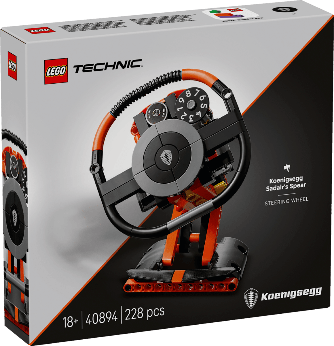 LEGO Speed Champions Koenigsegg Sadair's Spear Steering Wheel Building Set