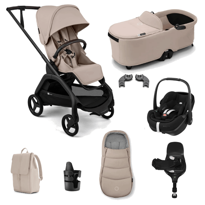 Bugaboo Dragonfly Plus (Pebble 360 PRO2) Travel System - Desert Taupe
