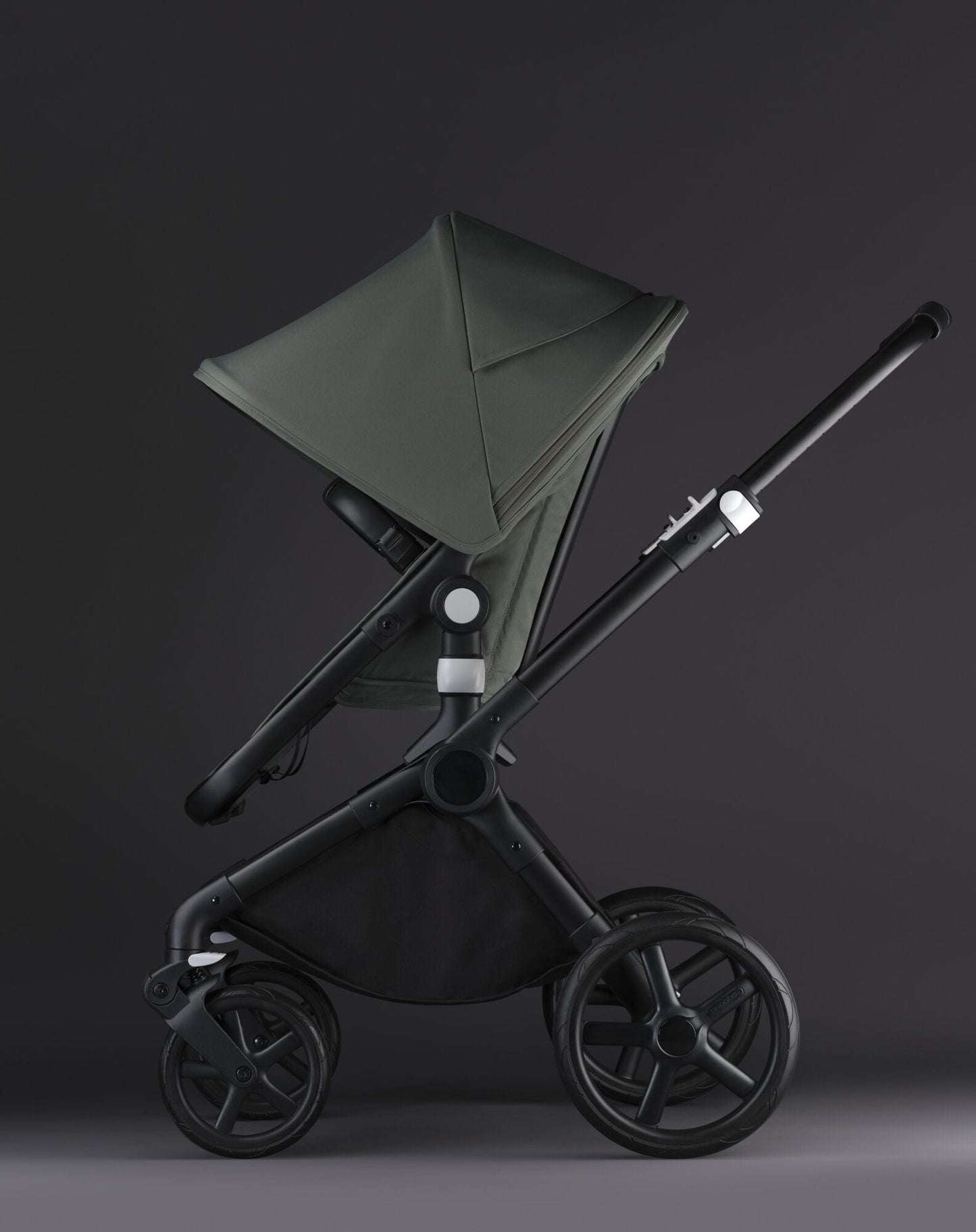 Bugaboo Fox Cub Cabriofix i-Size Travel System - Black/Forest Green