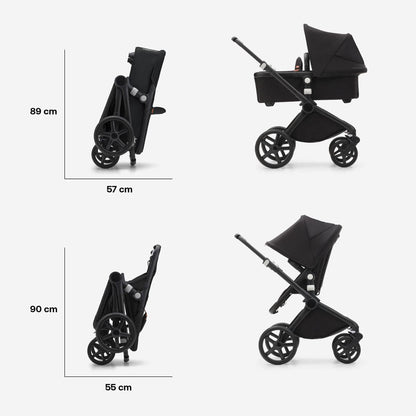 Bugaboo Fox Cub Cabriofix i-Size Travel System - Black/Forest Green