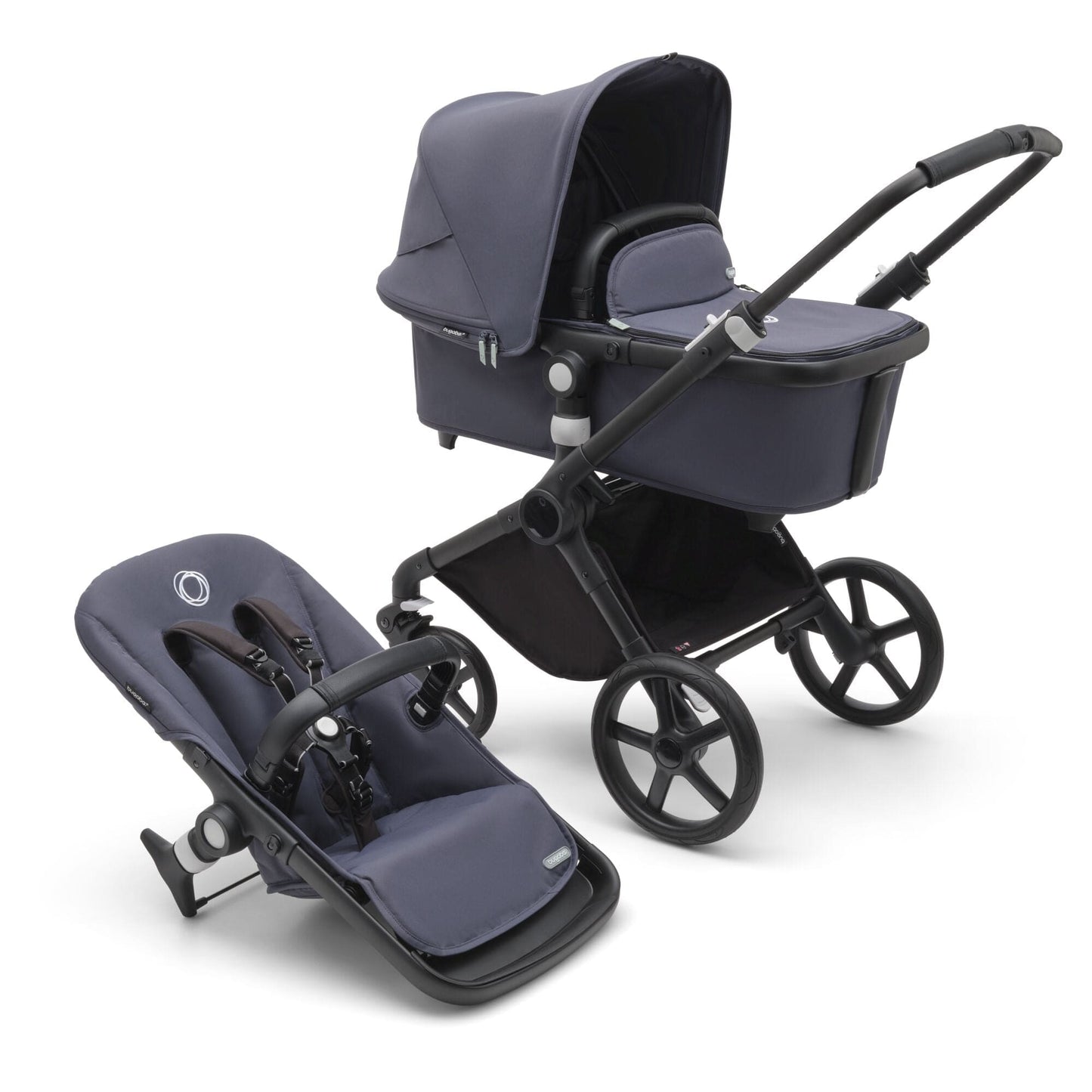 Bugaboo Fox Cub Cabriofix i-Size Travel System - Black/Stormy Blue