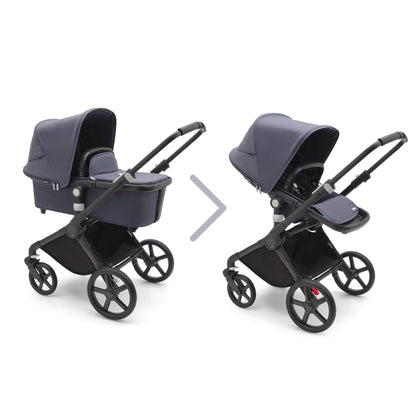 Bugaboo Fox Cub Cabriofix i-Size Travel System - Black/Stormy Blue